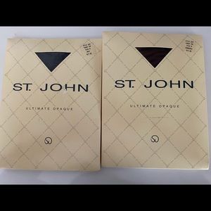 2 pair St. John Pantyhose new with tags size B